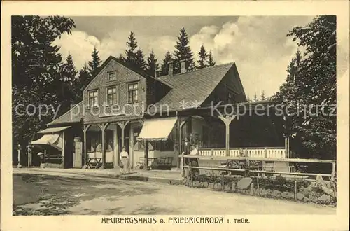Friedrichroda Heuberghaus auf dem Heuberg Kat. Friedrichroda