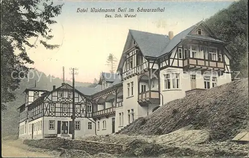 Schwarzatal Hotel Waidmanns Heil Kat. Rudolstadt