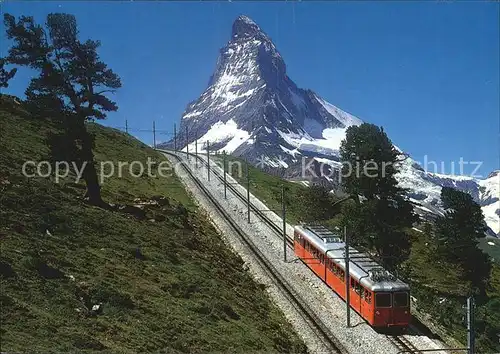 Gornergratbahn Zermatt Matterhorn Kat. Gornergrat