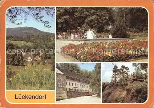 Lueckendorf Hochwald Kurpark Ferienheim Kretscham des VEB Oberlausitz Fuchskanzel Kat. Kurort Oybin