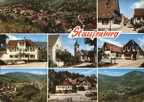 Staufenberg Gernsbach Orts und Teilansichten Gasthof Sternen Kat. Gernsbach