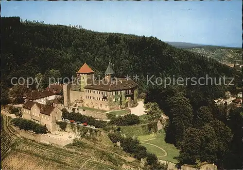 Gernsbach Schloss Eberstein Bad Gaststaette Fliegeraufnahme Kat. Gernsbach