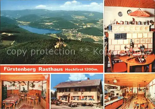 Titisee Neustadt Panorama Fuerstenberg Rasthaus Gastraum Theke Kachelofen Kat. Titisee Neustadt