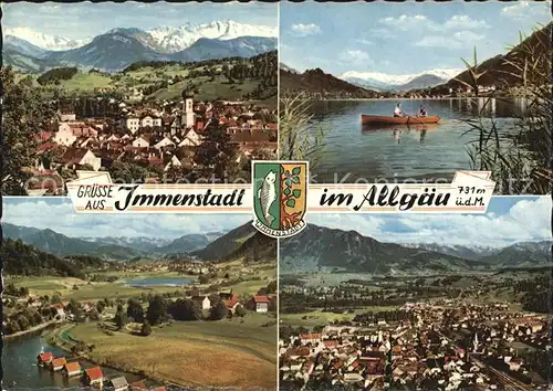 Immenstadt Allgaeu Panorama Bootspartie Alpsee Totalansichten Kat. Immenstadt i.Allgaeu