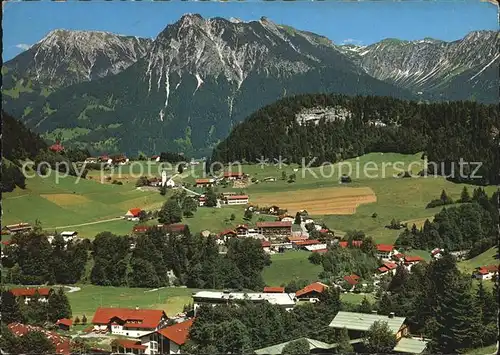 Tiefenbach Oberstdorf mit Entschenkopf Rubihorn und Nebelhorn Kat. Oberstdorf