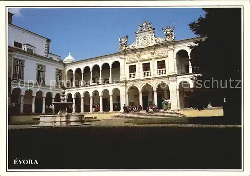 Evora Antiga Universidade Fachada e Claustro Universitaet Kat. Evora