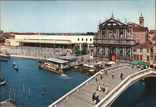 Venezia Venedig Chiesa degli Scalzi e Stazione Ferroviaria Kirche Bahnhof Kat. 