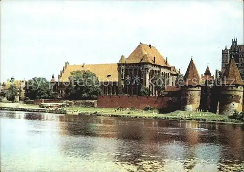 Malbork Partie am Fluss Kat. Marienburg Westpreussen