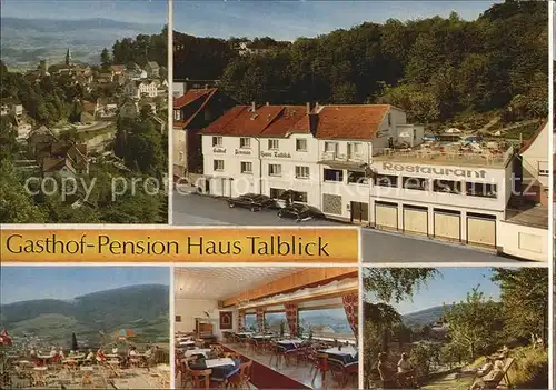 Lindenfels Odenwald Gasthaus Pension Haus Talblick Kat. Lindenfels