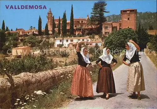 Valldemosa la Cartuja Tracht Kat. Valldemosa Mallorca