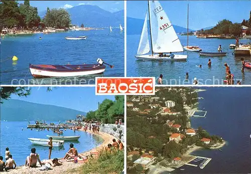 Boka Kotorska Baosic Strand Fliegeraufnahme Kat. Kroatien