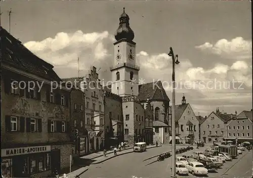 Cham Oberpfalz Marktplatz Marien Apotheke Kat. Cham