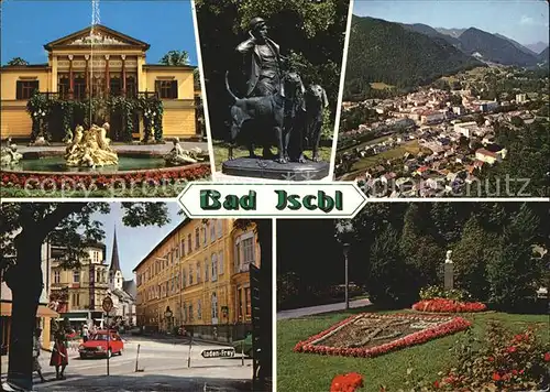 Bad Ischl Salzkammergut Kurhaus Teilansicht Kurpark Denkmal Kat. Bad Ischl