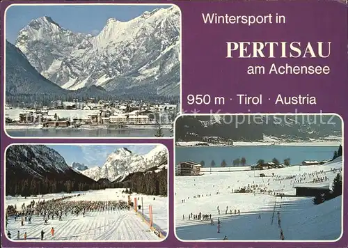 Pertisau Achensee Langlaufparadies Niederislift uebungswiese  Kat. Eben am Achensee