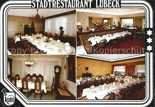 Luebeck Stadtrestaurant Kat. Luebeck