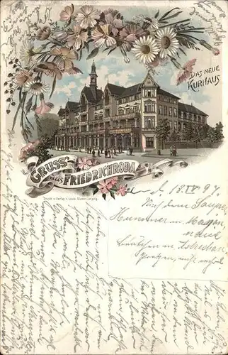 Friedrichroda Neues Kurhaus Litho Kat. Friedrichroda