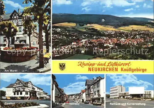 Neukirchen Knuellgebirge Markt Gasthof Rathaus Kurhessenstrasse Kat. Neukirchen