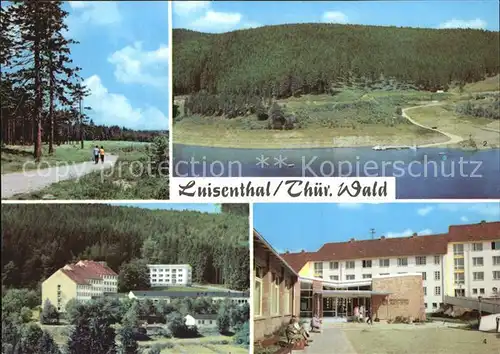 Luisenthal Kammwanderung Ohratalsperre FDGB Erholungsheim Adolf Deter Kat. Luisenthal Thueringen