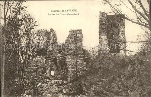 Saverne Bas Rhin Alsace Ruinen Grand Geroldseck Kat. Saverne