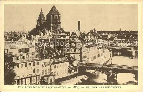 Strassburg Elsass Martinsbruecke Kat. Strasbourg