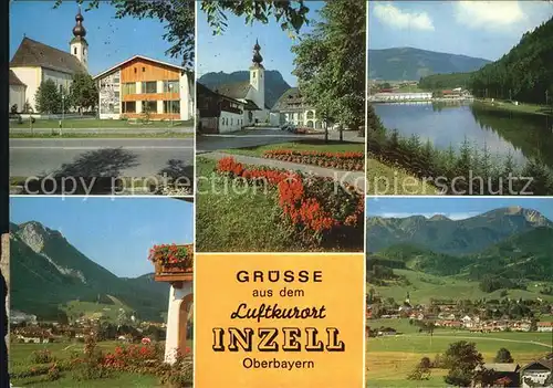 Inzell Haus des Gastes Dorfplatz Zwingsee  Hochfelln Kat. Inzell