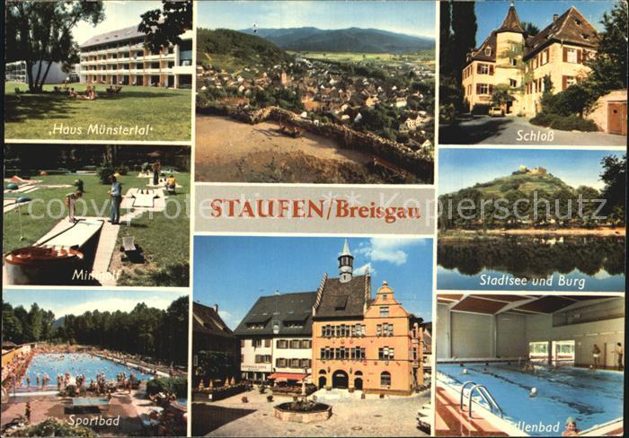 Staufen Breisgau Haus Muenstertal Schloss Stadtsee Und Burg