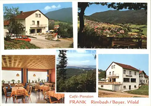 Rimbach Bayrischer Wald Cafe Pension Frank Kat. Rimbach