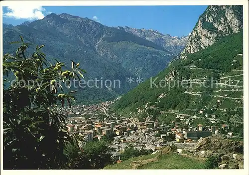 Chiavenna Panorama Kat. Italien