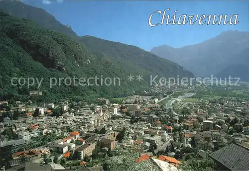 Chiavenna Panorama Kat. Italien