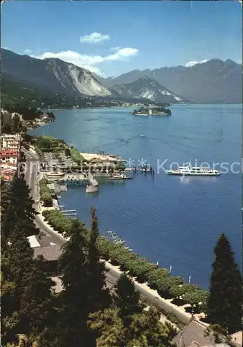 Stresa Lago Maggiore Blick zur Isola Bella