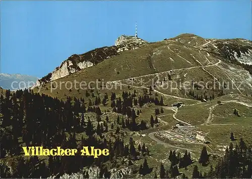 Villacher Alpe Parkplatz Rosstratten Kat. Dobratsch Gailtaler Alpen Kaernten