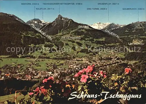 Schruns Vorarlberg Panorama  Kat. Schruns