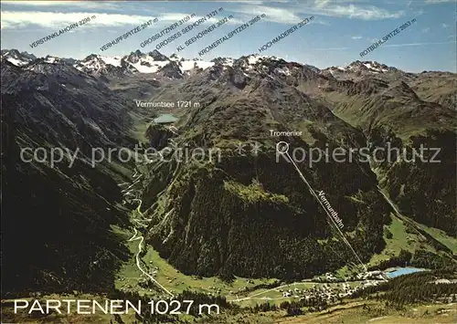 Partenen Vorarlberg Gesamtansicht  Kat. Gaschurn
