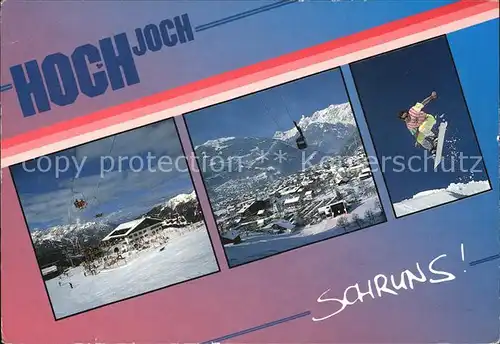 Schruns Vorarlberg Hochjoch Seilbahn Snowborder Kat. Schruns