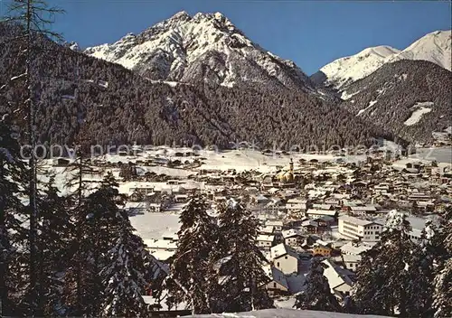 Fulpmes Tirol Blick gegen Berglift Froneben und Ampferstein Kat. Fulpmes