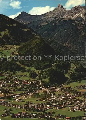 Tschagguns Vorarlberg Fliegeraufnahme gegen Zimba  Kat. Tschagguns