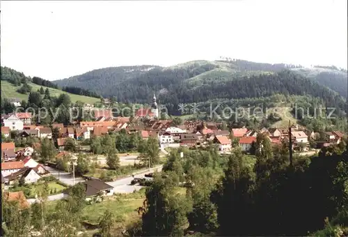 Langelsheim Ortsansicht mit Kirche Kat. Langelsheim