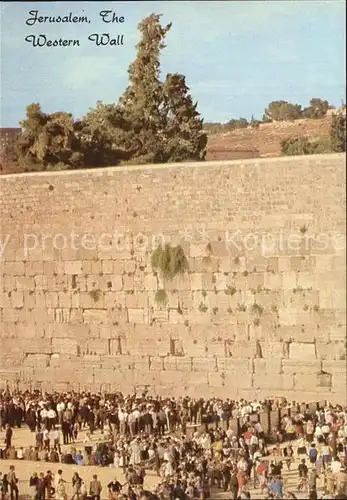 Jerusalem Yerushalayim Western Wall Kat. Israel