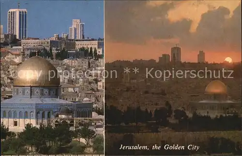 Jerusalem Yerushalayim Dome of the Rock Golden City Kat. Israel