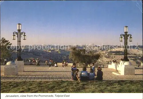 Jerusalem Yerushalayim Promenade mit Talpiot East Kat. Israel