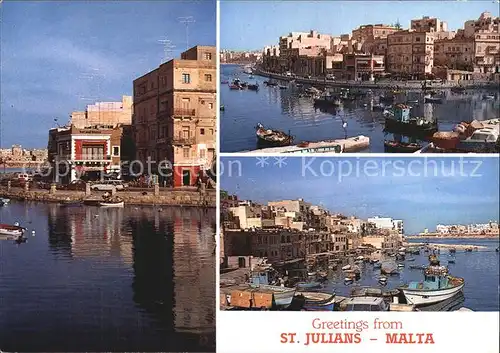 St Julians Malta Hafenpartien Kat. Malta