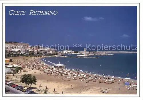 Crete Kreta Rethimno Strand Kat. Insel Kreta