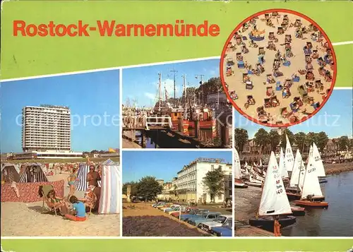Rostock Warnemuende Hotel Neptun Hafen am Alten Strom Strandhotel Strand Yachthafen Kat. Rostock