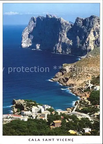 Cala San Vicente Fliegeraufnahme Kat. Mallorca