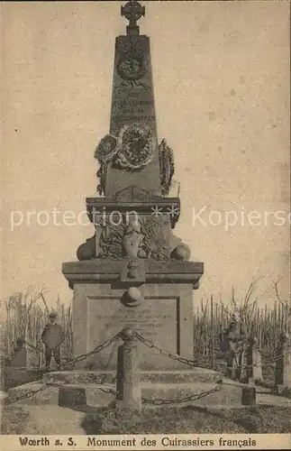 Woerth sur Sauer Denkmal Cuirassiers francais Kat. Woerth