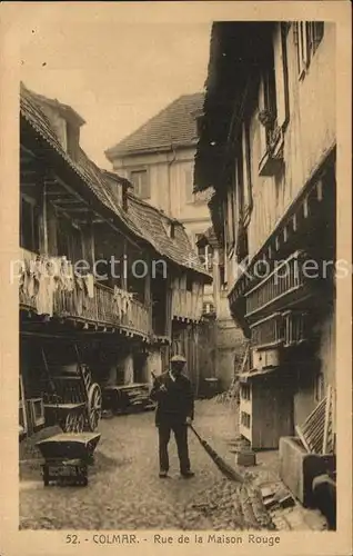 Colmar Haut Rhin Elsass Rue de la Maison Rouge Kat. Colmar