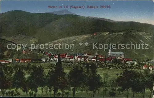 Weier im Tal Panorama Kaempfe 1914 1915 Kat. Vogesen