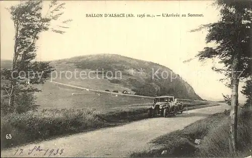 Ballon d Alsace Strasse zum Gipfel  Kat. Sewen