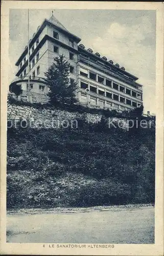 Altenberg Elsass Sanatorium Kat. Bergheim