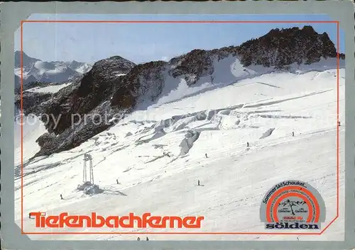 Soelden oetztal Tiefenbachferner  Kat. Soelden